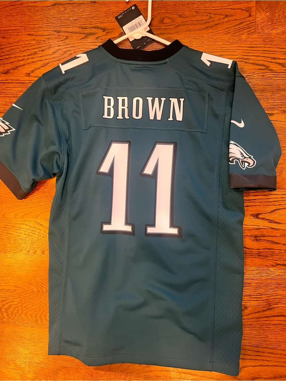 Nike Philadelphia Eagles #11 Green and White Football Jersey
